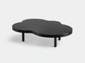 Couchtisch 118x78x34 cm - mattes Schwarz - organische Wolkenform - modernes Design für das Wohnzimmer